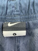 Nike Μαγιό Βερμούδα Καρό Logo Μπλε Λευκό Ανδρικό L