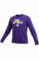 NIKE MAGLIA A MANICHE LUNGHE JUST DO IT LOGO VIOLA UNISEX S