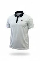 NIKE POLO SHIRT SPORTSWEAR WHITE BLACK MENS PRE OWNED L