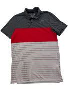 NIKE POLO SHIRT SPORTSWEAR BLACK RED GREY MENS PRE OWNED M