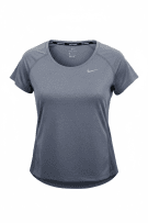 NIKE ΜΠΛΟΥΖΑΚΙ RUNNING DRI-FIT ΛΟΓΟΤΥΠΟ ΜΠΛΕ ΓΥΝΑΙΚΕΙΟ L