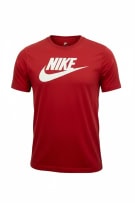 NIKE T-SHIRT VINTAGE STYLE LOGO RED MENS M