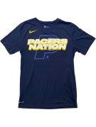 NIKE NBA PACERS T SHIRT GRAPHIC NAVY UOMO PRE OWNED S