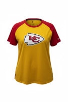 NIKE NFL KANSAS CITY CHIEFS T SHIRT SPORTSWEAR YELLOW RED WOMENS PRE OWNED XXL