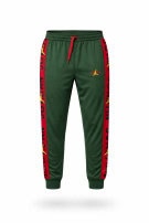 NIKE TRACK PANTS SPORT GREEN MALE PRE OWNED L