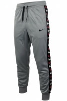 NIKE Jogger Track Pants with Multi-Swoosh Side Tape Grey Unisex Small