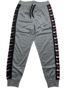 NIKE Jogger Track Pants with Multi-Swoosh Side Tape Grey Unisex Small