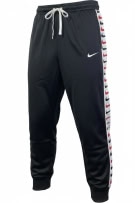 NIKE Pantaloni sportivi con nastro logo nero unisex XL