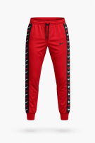 NIKE TRACK PANTS SPORTSWEAR RED MEN PRE OWNED L