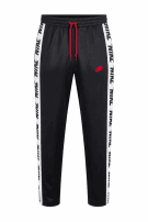 NIKE TRACK PANTS SPORTSWEAR BLACK MEN PRE OWNED L