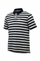 Nike Polo Ριγέ Logo Μπλε Λευκό Unisex L