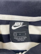 Nike Polo Ριγέ Logo Μπλε Λευκό Unisex L