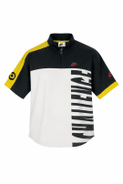 1990s NIKE POLO SHIRT SPORTSWEAR ΜΑΥΡΟ ΛΕΥΚΟ ΚΙΤΡΙΝΟ ΑΝΤΡΙΚΟ PRE OWNED L