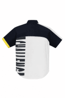 1990s NIKE POLO SHIRT SPORTSWEAR ΜΑΥΡΟ ΛΕΥΚΟ ΚΙΤΡΙΝΟ ΑΝΤΡΙΚΟ PRE OWNED L