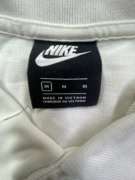 Nike Polo T-Shirt Bianco Logo Minimal UNISEX M