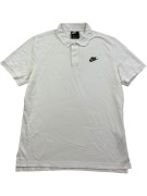 Nike Polo T-Shirt Bianco Logo Minimal UNISEX M