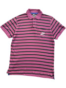 Nike Polo T-Shirt Striped Logo Ροζ UNISEX M