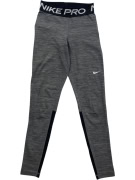 Nike Pro leggings sportivi Dri-FIT con logo grigi da donna XS