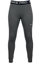 Nike Pro leggings sportivi Dri-FIT con logo grigi da donna XS