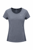 NIKE RUNNING T SHIRT SPORTY GREY WOMEN PRE OWNED M