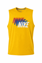 NIKE T SHIRT SMANICATA GRAPHIC YELLOW UOMO PRE OWNED 2XL