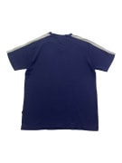 NIKE T-SHIRT 90s EMBROIDERED LOGO BLUE UNISEX L