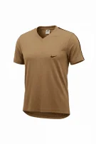 NIKE T-SHIRT 90s SMALL LOGO ΚΑΦΕ UNISEX L