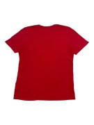 NIKE T-SHIRT ATHLETIC CUT GEOMETRIC LOGO PRINT RED MENS LARGE