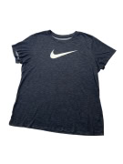 Nike T-Shirt Dri-Fit Big Logo Γκρι Unisex XL