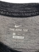 Nike T-Shirt Dri-Fit Big Logo Γκρι Unisex XL