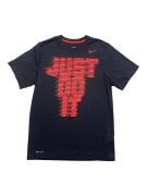 NIKE T-SHIRT DRI-FIT JUST DO IT LOGO BLACK MEN'S S