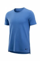 NIKE T-SHIRT DRI-FIT LOGO BLUE MENS M