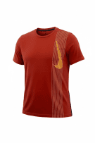 NIKE T-SHIRT DRI-FIT SWOOSH GRAPHIC TERRACOTTA UOMO XL