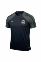 NIKE T-SHIRT CALCIO CAMP LOGO BICOLORE NERO GRIGIO UOMO M