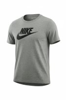 Nike Grey T-Shirt Big Logo Short Sleeve Men’s M