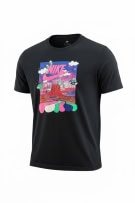 NIKE T-SHIRT GRAPHIC AIR SPACE PRINT BLACK UNISEX XL