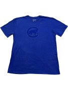 NIKE T-SHIRT MLB CHICAGO CUBS LOGO ΜΠΛΕ UNISEX L