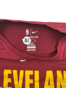 NIKE T-Shirt NBA Cleveland Basketball Dri-FIT Logo Burgundy UNISEX M