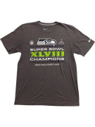 NIKE T-shirt SEATTLE SEAHAWKS SUPER BOWL XLVIII CHAMPIONS Λογότυπο Καφέ UNISEX M pre-owned