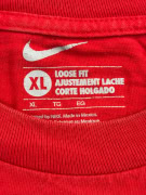 NIKE T-SHIRT CON LOGO SPELLOUT RETRO ROSSO UNISEX XL