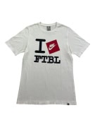 NIKE T-SHIRT SPORTSWEAR "I LOVE FTBL" WHITE MEN'S M