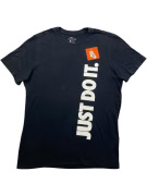 NIKE T-SHIRT VINTAGE STYLE JUST DO IT ΜΑΥΡΟ ΑΝΔΡΙΚΟ L