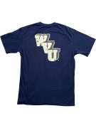 NIKE T-SHIRT STILE VINTAGE CON LOGO WEST VIRGINIA BLU SCURO UNISEX TAGLIA MEDIA usata