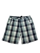NIKE THE ATHLETIC DEPT. Bermuda a quadri con logo blu/grigio unisex XL