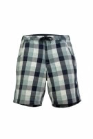 NIKE THE ATHLETIC DEPT. Bermuda a quadri con logo blu/grigio unisex XL