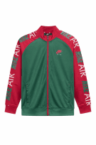 NIKE TRACK JACKET ATHLETIC VERDE ROSSO UOMO PRE OWNED XL