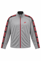 NIKE TRACK JACKET LOGO GREY MEN PRE OWNED L