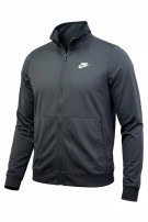 NIKE TRACK JACKET SPORTSWEAR BLACK MEN PRE OWNED M