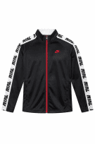 NIKE TRACK JACKET SPORTY BLACK MEN PRE OWNED M