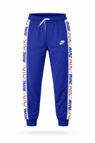 NIKE TRACK PANTS ATHLETIC BLUE MEN PRE OWNED XXL